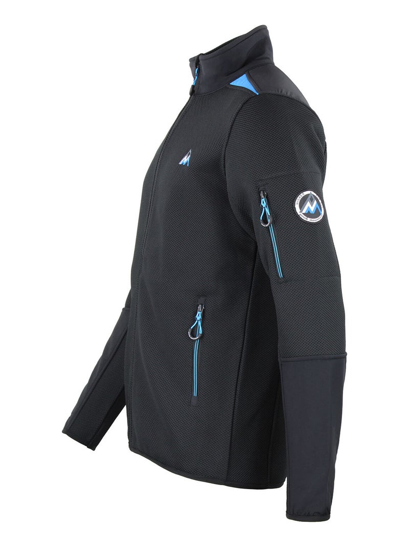 Blouson polaire   CAPRON - PEAK MOUNTAIN Noir Noir - Kiabi