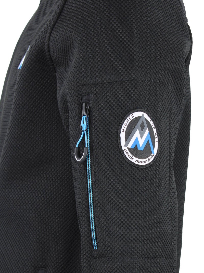 Blouson polaire   CAPRON - PEAK MOUNTAIN Noir Noir - Kiabi