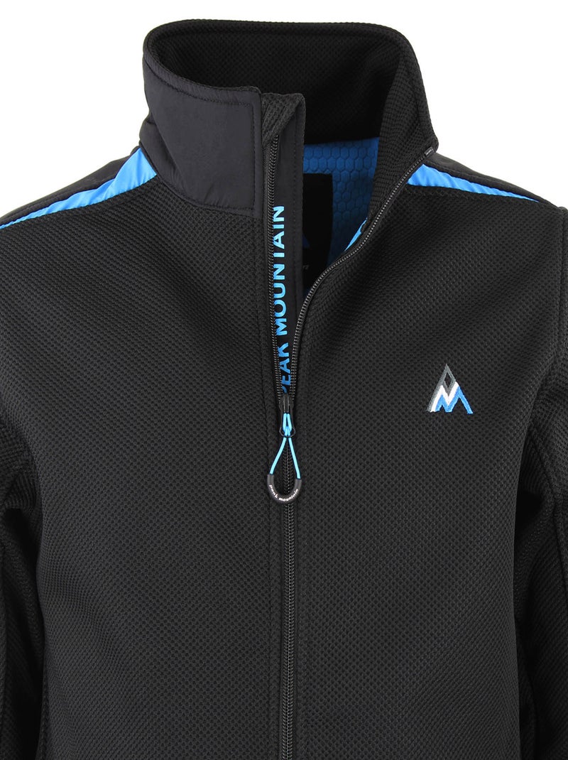 Blouson polaire   CAPRON - PEAK MOUNTAIN Noir Noir - Kiabi