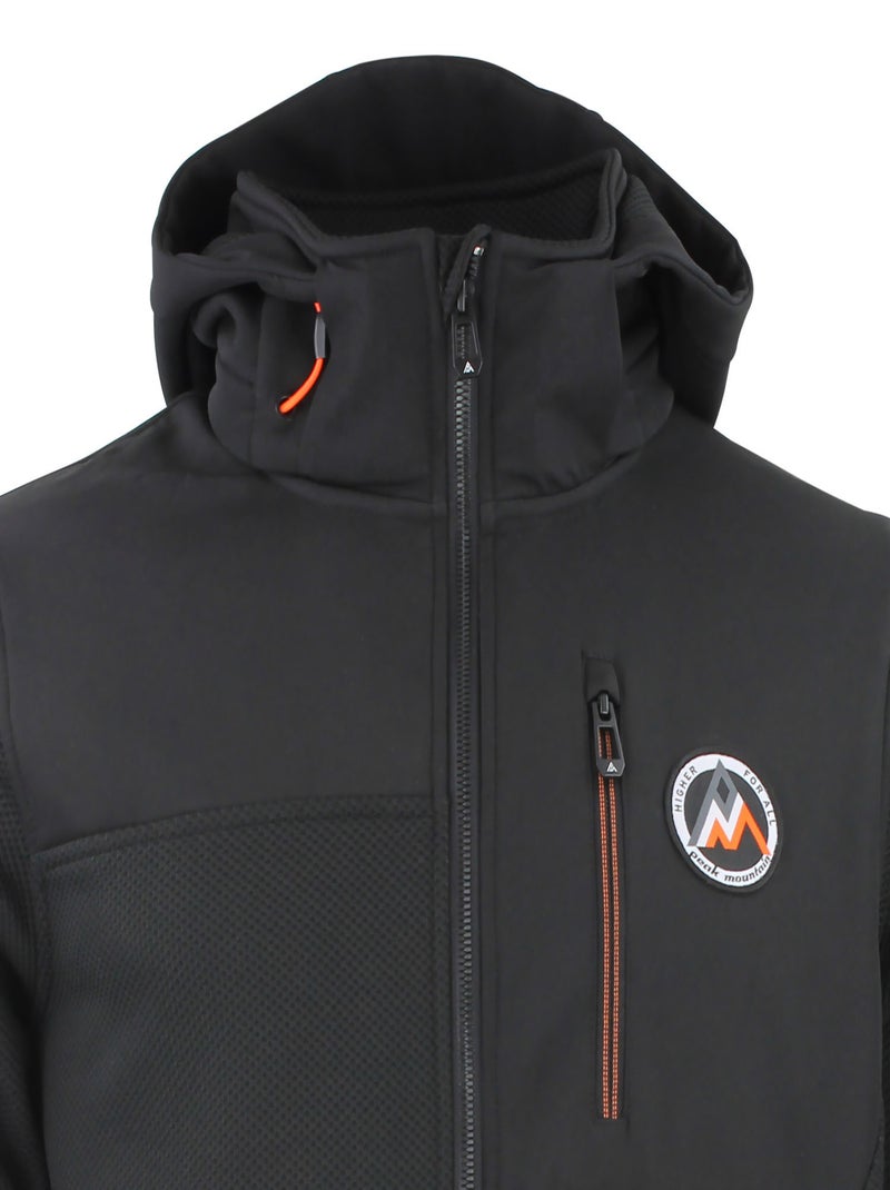 Blouson polaire   CARHOOD - PEAK MOUNTAIN Noir Noir - Kiabi