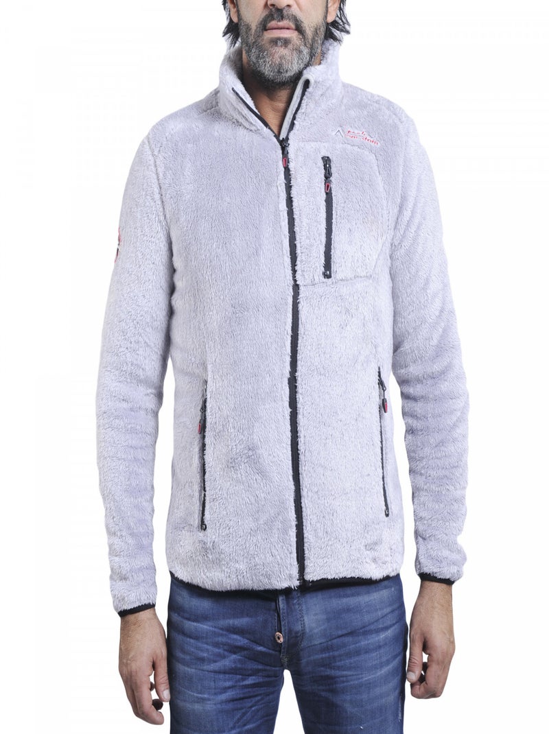 Blouson polaire   CARIAN - PEAK MOUNTAIN Gris - Kiabi