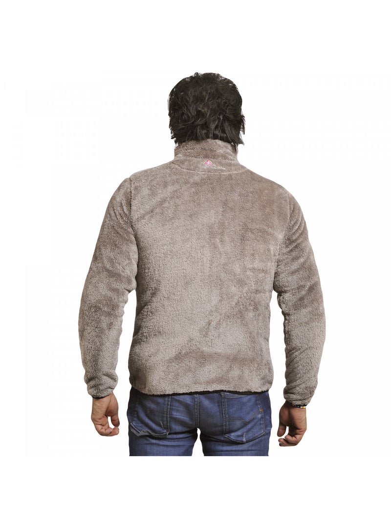 Blouson polaire   CARIAN - PEAK MOUNTAIN Gris taupe - Kiabi