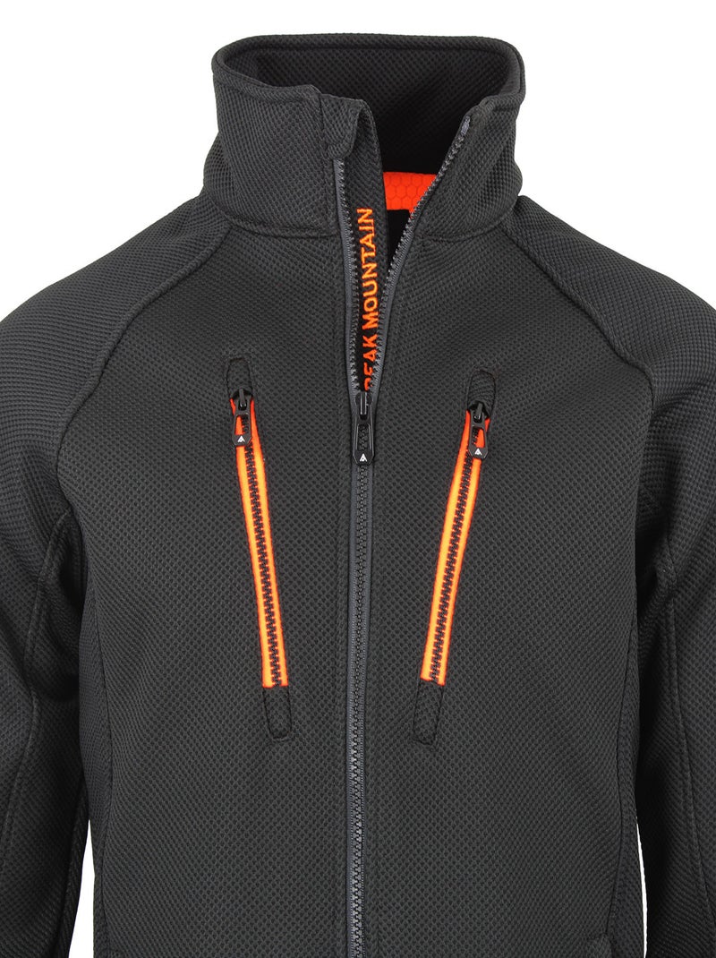 Blouson polaire   CARISION - PEAK MOUNTAIN Noir Noir - Kiabi