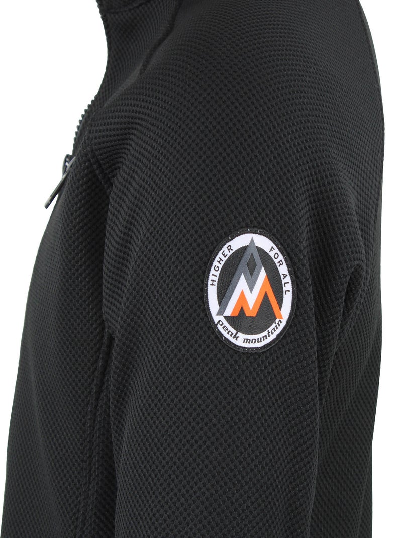 Blouson polaire   CARISION - PEAK MOUNTAIN Noir Noir - Kiabi
