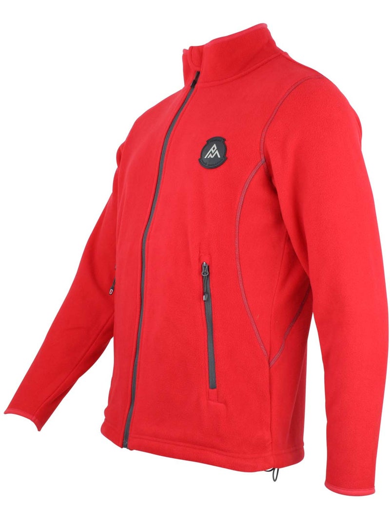 Blouson polaire   CARTELAN - PEAK MOUNTAIN Rouge - Kiabi