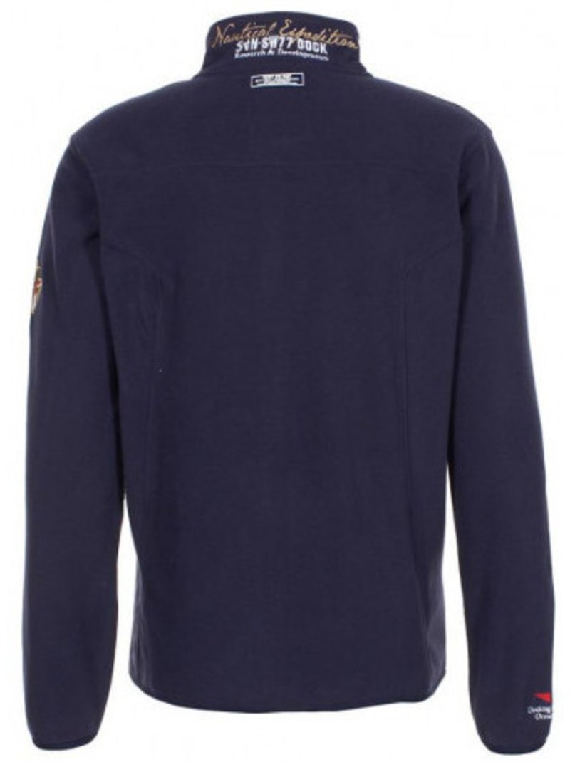 Blouson polaire   CAUBIN - VENT DU CAP Bleu marine - Kiabi