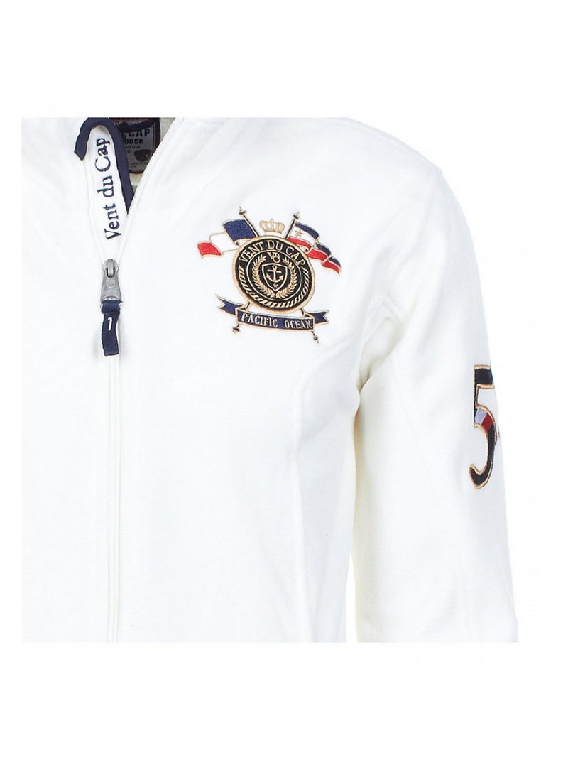 Blouson polaire   CAUBIN - VENT DU CAP Ecru - Kiabi