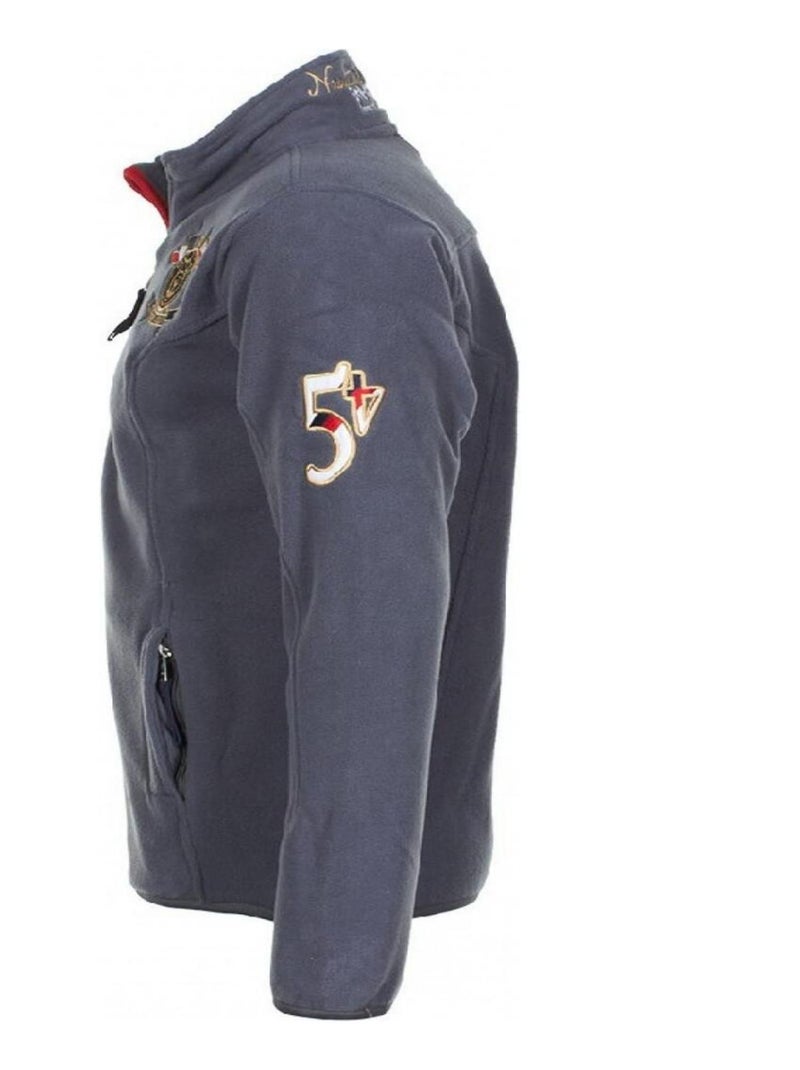 Blouson polaire   CAUBIN - VENT DU CAP Gris - Kiabi