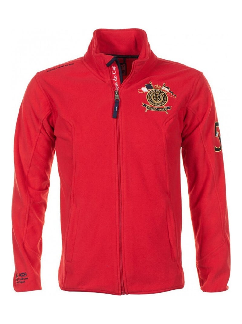 Blouson polaire   CAUBIN - VENT DU CAP Rouge - Kiabi