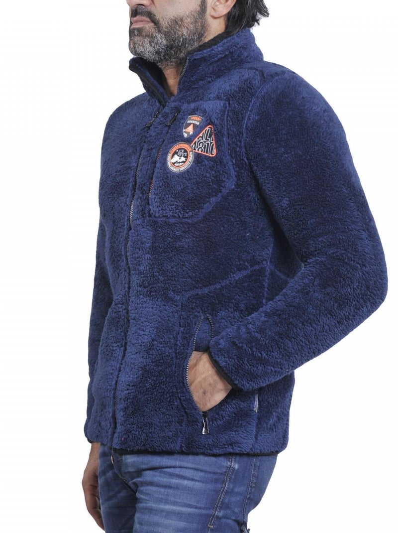 Blouson polaire   CAVIAN - PEAK MOUNTAIN Bleu marine - Kiabi
