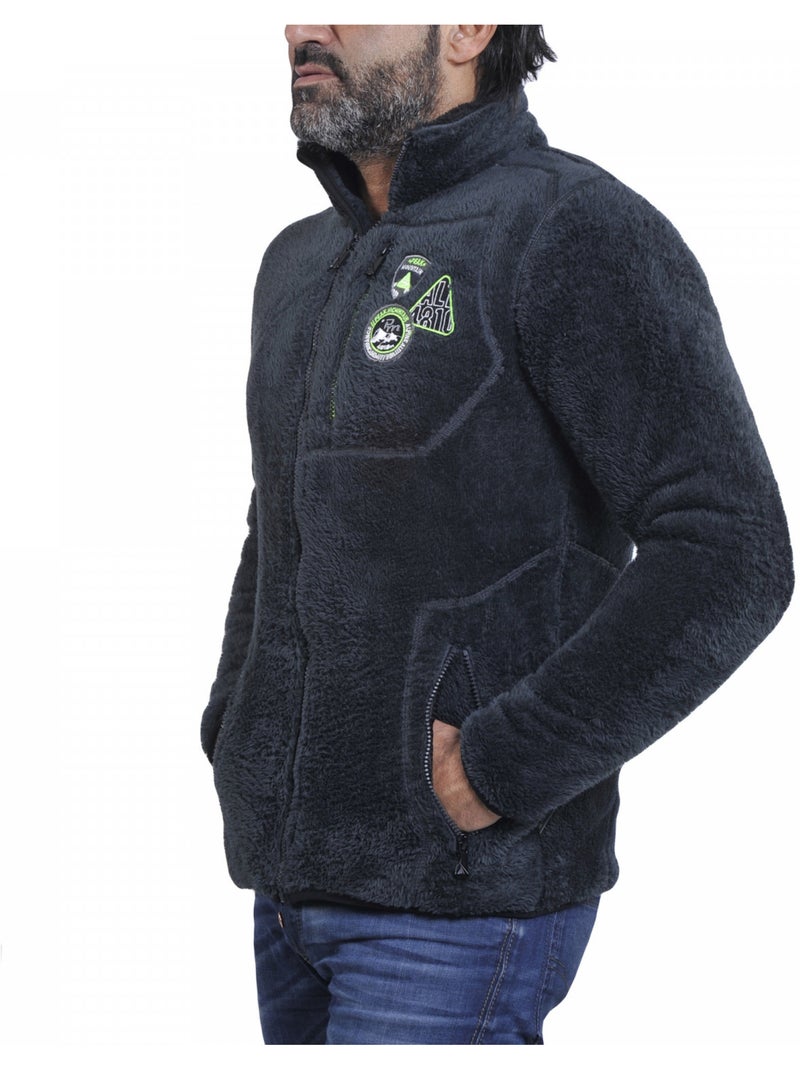 Blouson polaire   CAVIAN - PEAK MOUNTAIN Gris - Kiabi