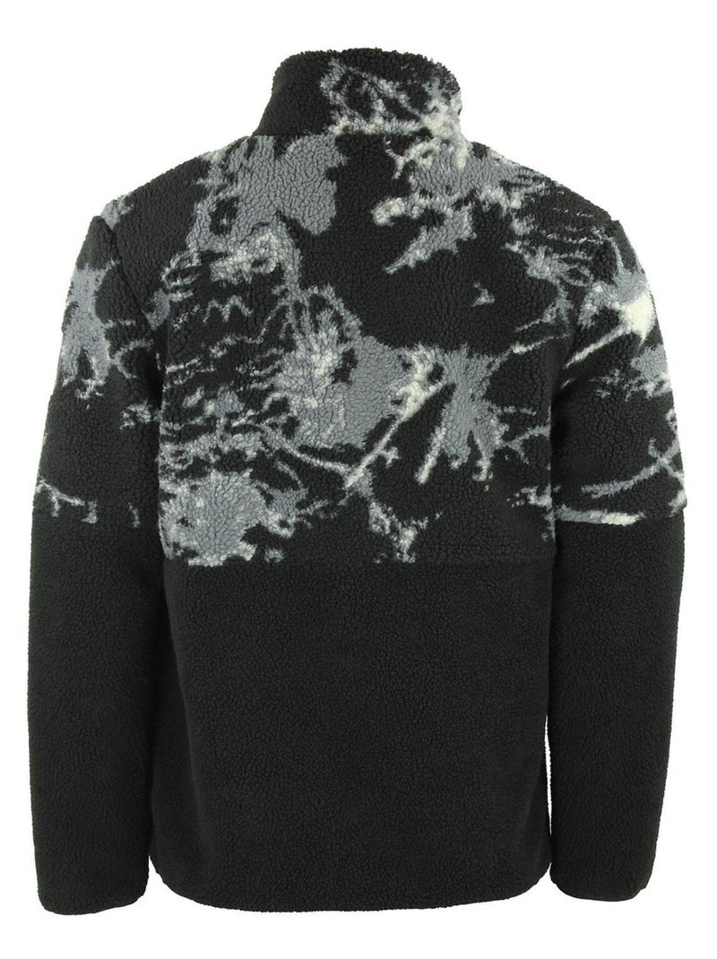 Blouson polaire   CEFRAN - PEAK MOUNTAIN Noir Gris - Kiabi