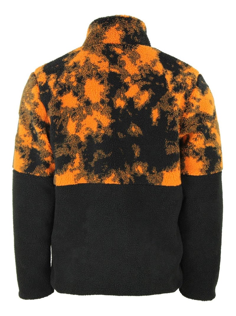 Blouson polaire   CEFRAN - PEAK MOUNTAIN Noir Orange - Kiabi