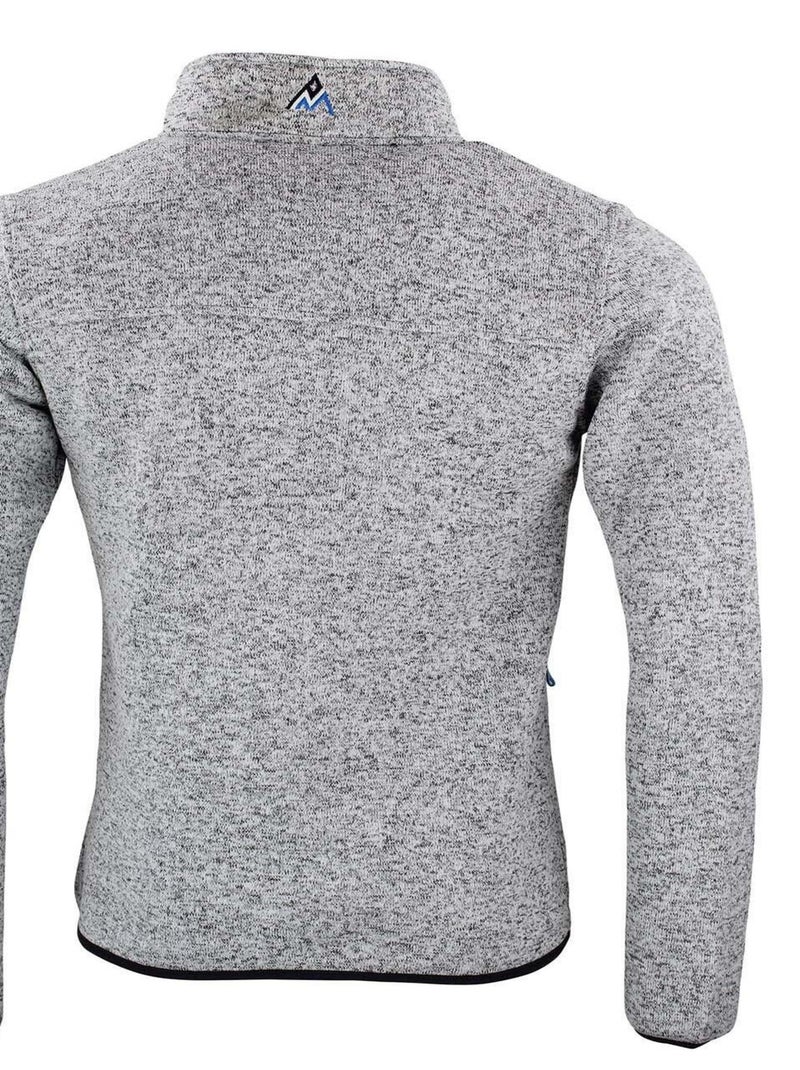 Blouson polaire   CEMAILLON - PEAK MOUNTAIN Gris clair - Kiabi