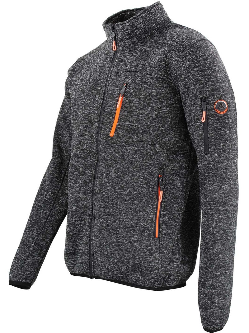 Blouson polaire   CEMAILLON - PEAK MOUNTAIN Noir Noir - Kiabi