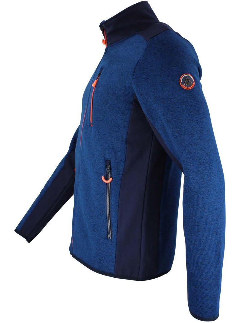 Blouson polaire   CEVIRA - PEAK MOUNTAIN Bleu marine - Kiabi