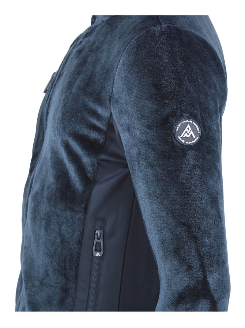 Blouson polaire CHAPEAU - PEAK MOUNTAIN Bleu marine - Kiabi