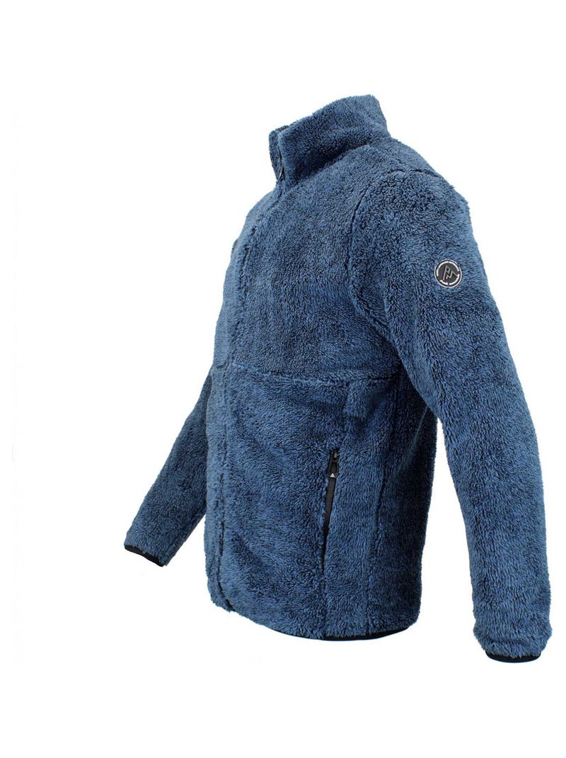 Blouson polaire   CHEF - PEAK MOUNTAIN Bleu marine - Kiabi