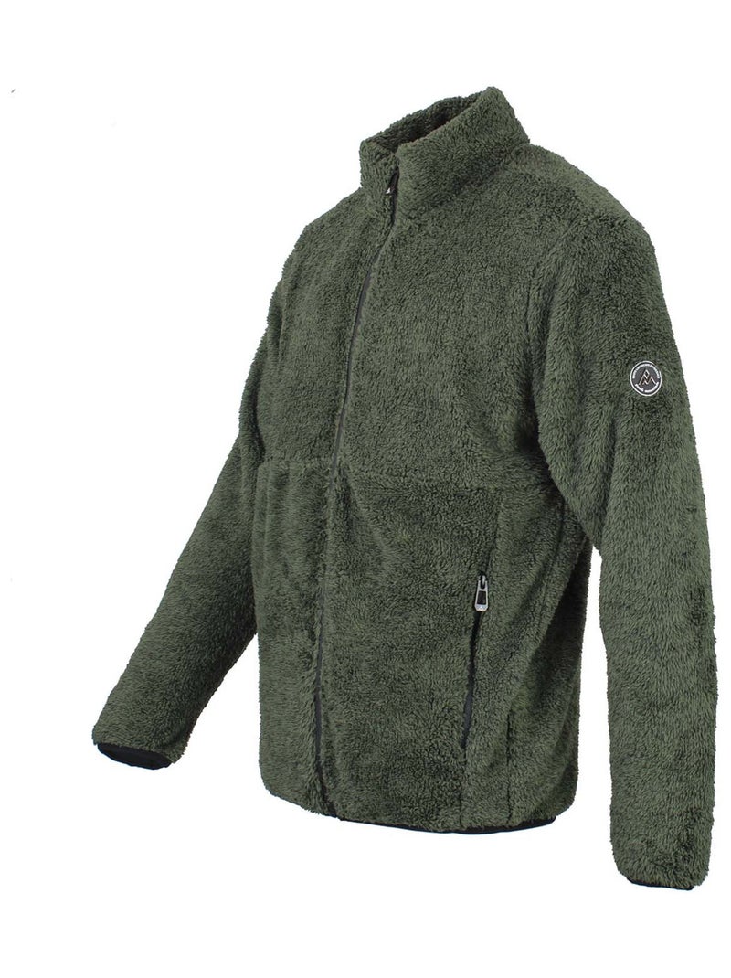 Blouson polaire   CHEF - PEAK MOUNTAIN Kaki - Kiabi