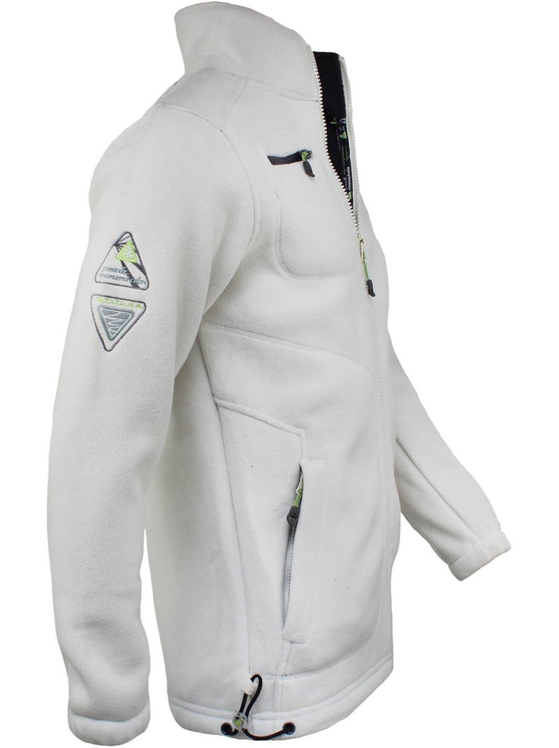 Blouson polaire   CIK - PEAK MOUNTAIN Ecru - Kiabi