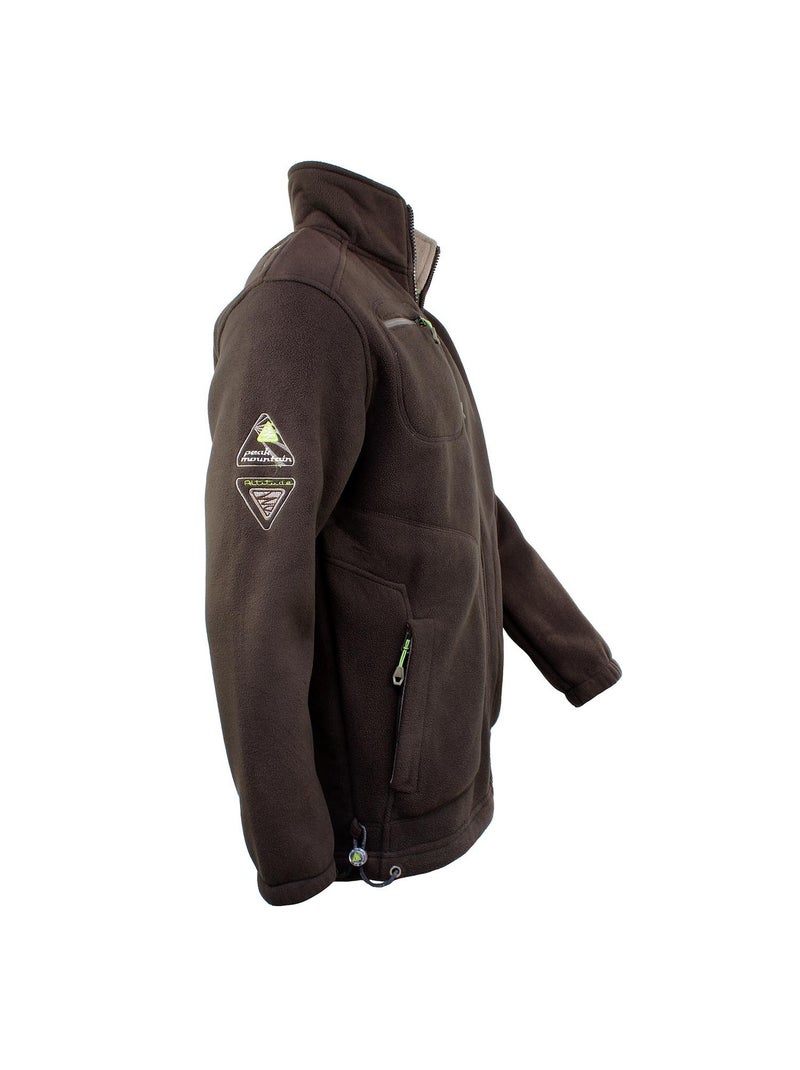 Blouson polaire   CIK - PEAK MOUNTAIN Marron - Kiabi