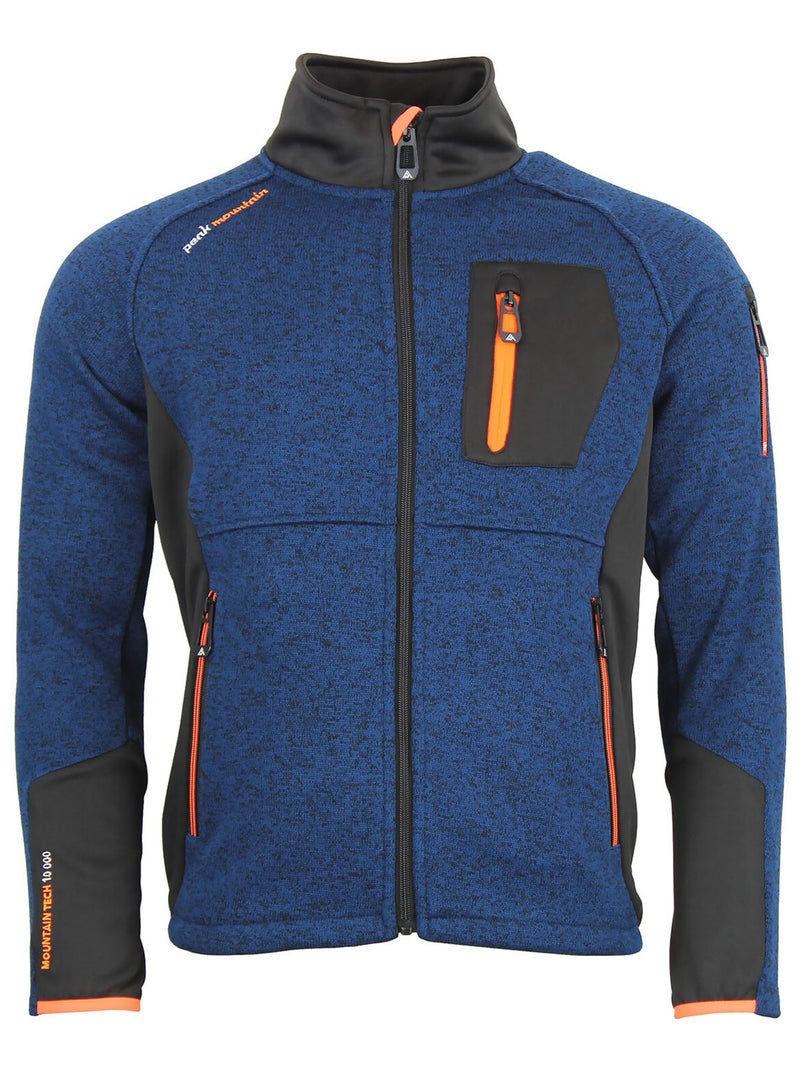 Blouson polaire CLUB - PEAK MOUNTAIN Bleu marine - Kiabi
