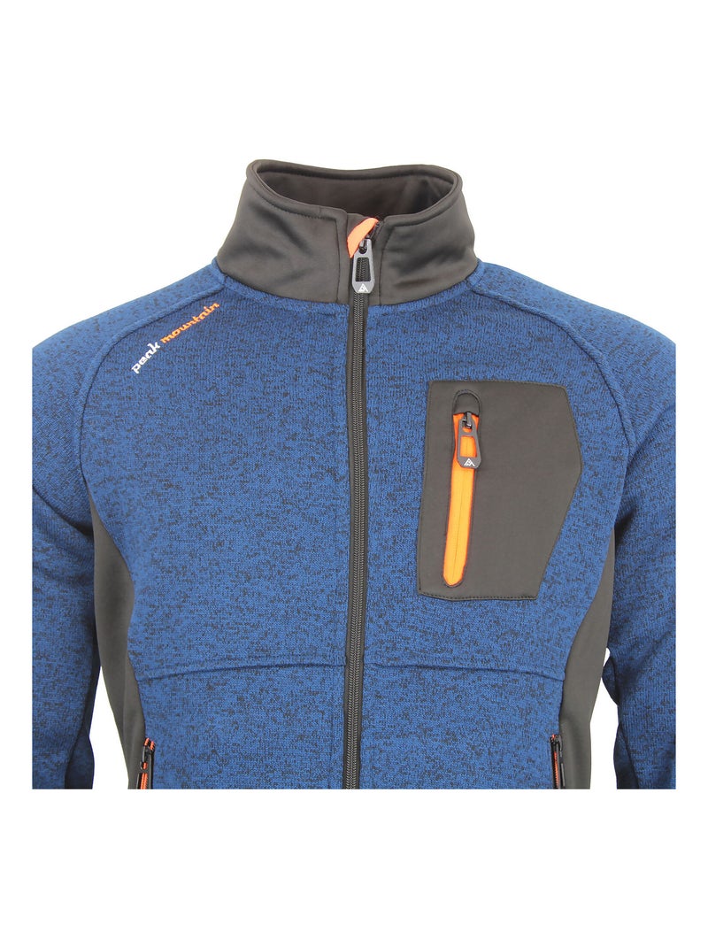 Blouson polaire CLUB - PEAK MOUNTAIN Bleu marine - Kiabi