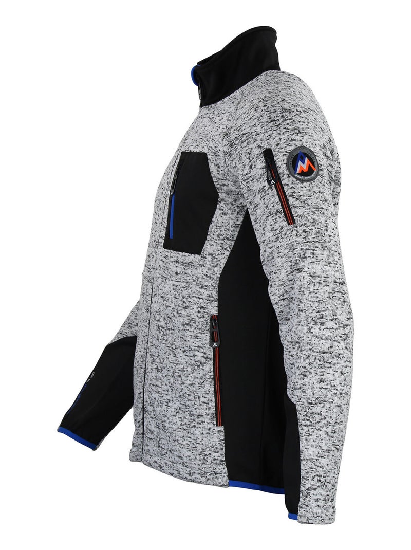 Blouson polaire CLUB - PEAK MOUNTAIN Gris - Kiabi