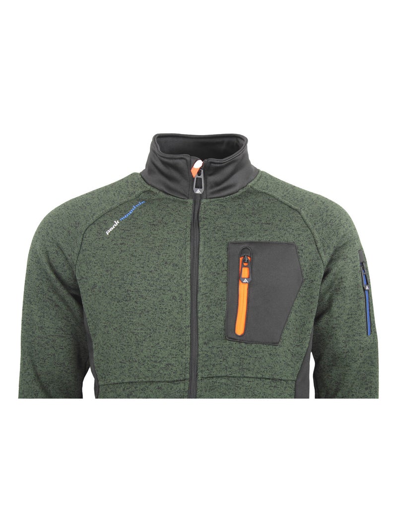 Blouson polaire CLUB - PEAK MOUNTAIN Kaki - Kiabi