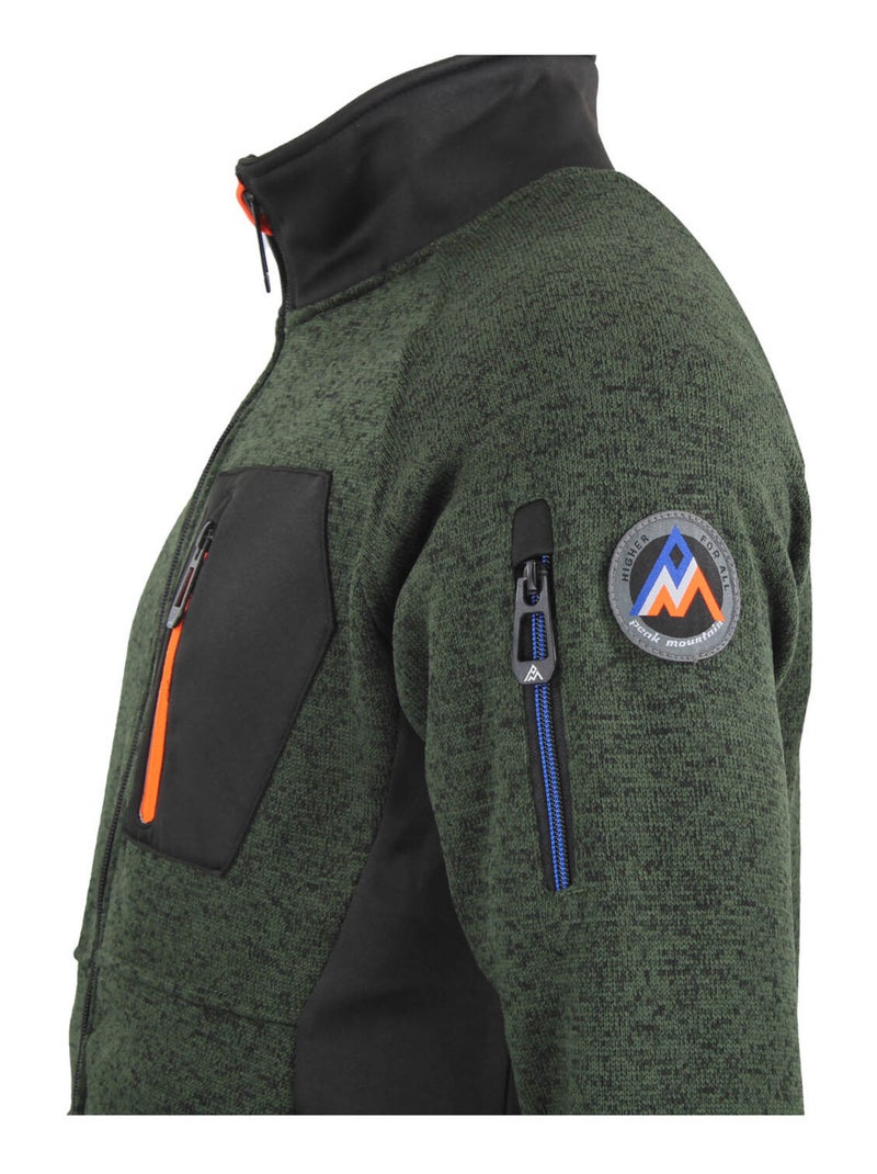 Blouson polaire CLUB - PEAK MOUNTAIN Kaki - Kiabi