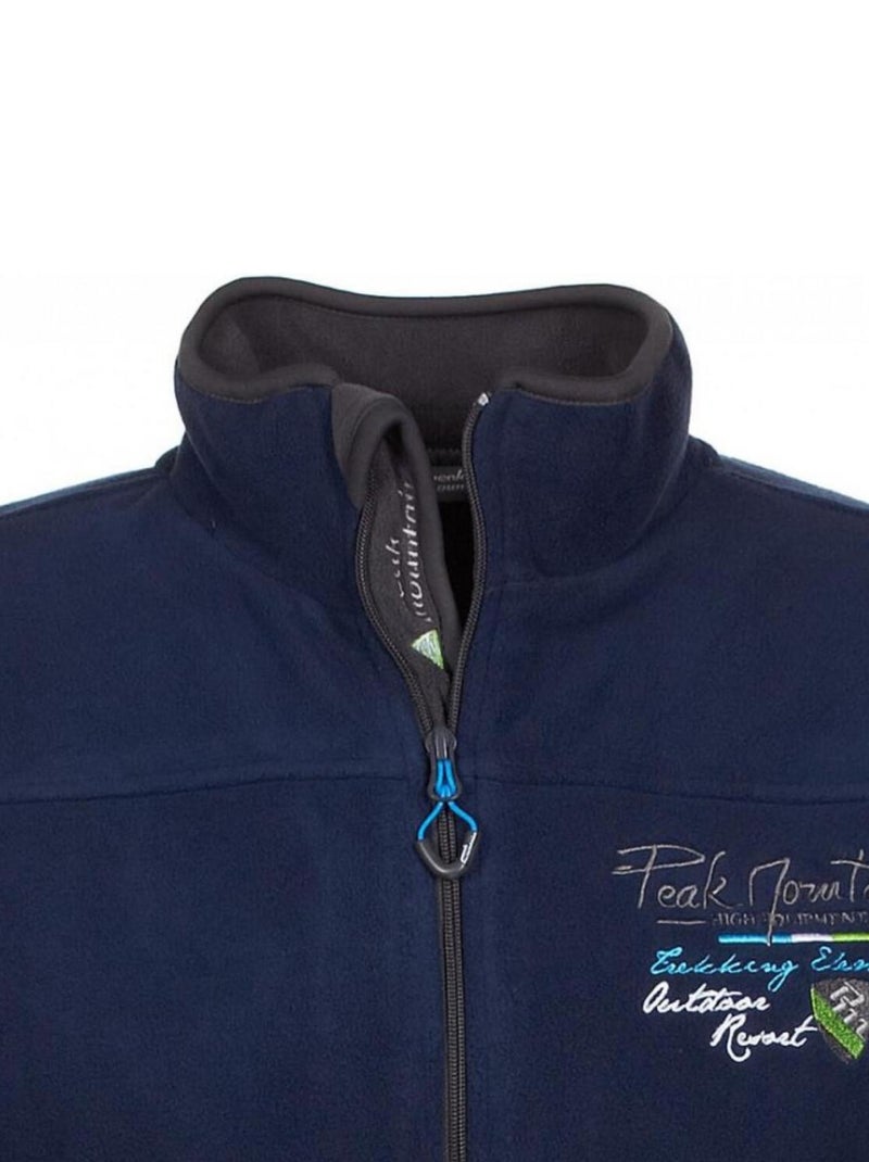Blouson polaire   CONAN - PEAK MOUNTAIN Bleu marine - Kiabi