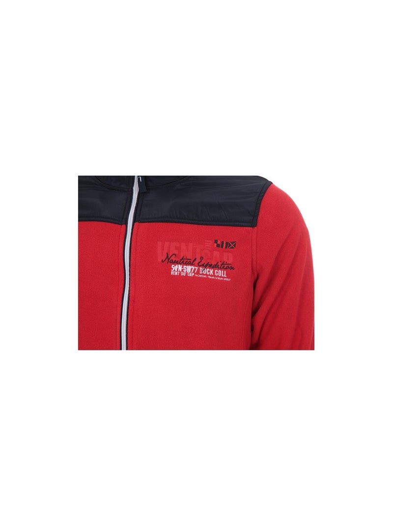 Blouson polaire   CORTEL - VENT DU CAP Rouge - Kiabi