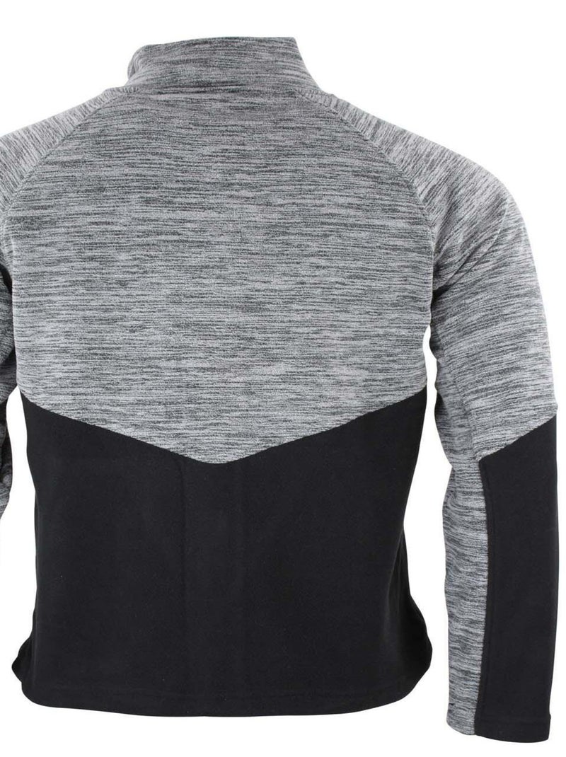 Blouson polaire   CROCUS - PEAK MOUNTAIN Gris clair - Kiabi