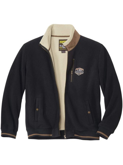 Blouson polaire doublé sherpa - atlas for men - Kiabi Blouson polaire doublé sherpa - atlas for men - Kiabi