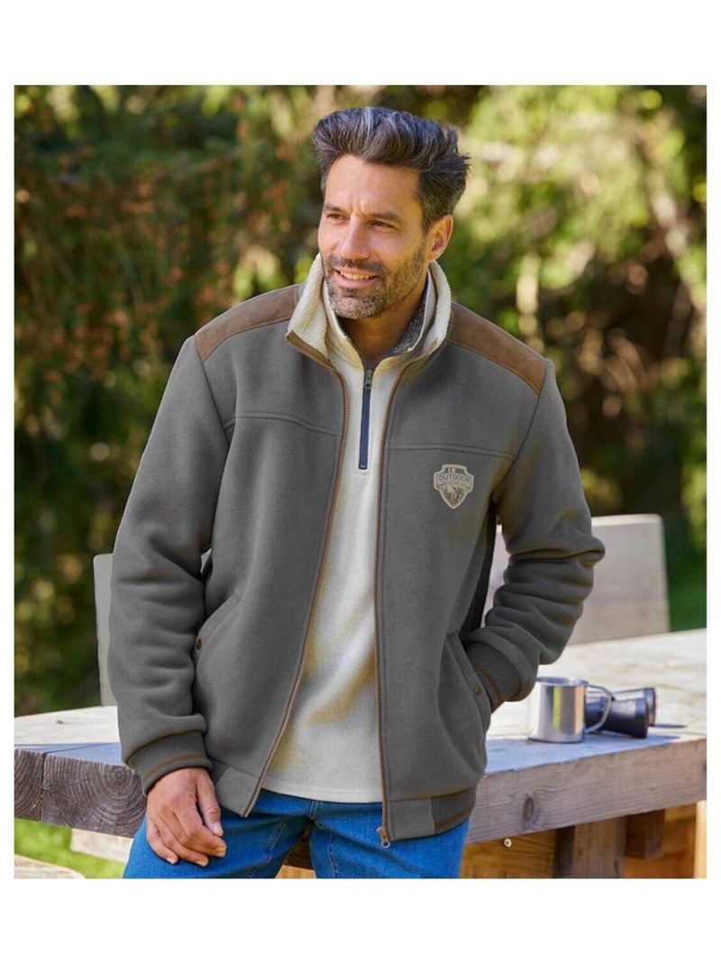 Blouson Polaire Veste A Capuche Homme Blouson Polaire Doublé