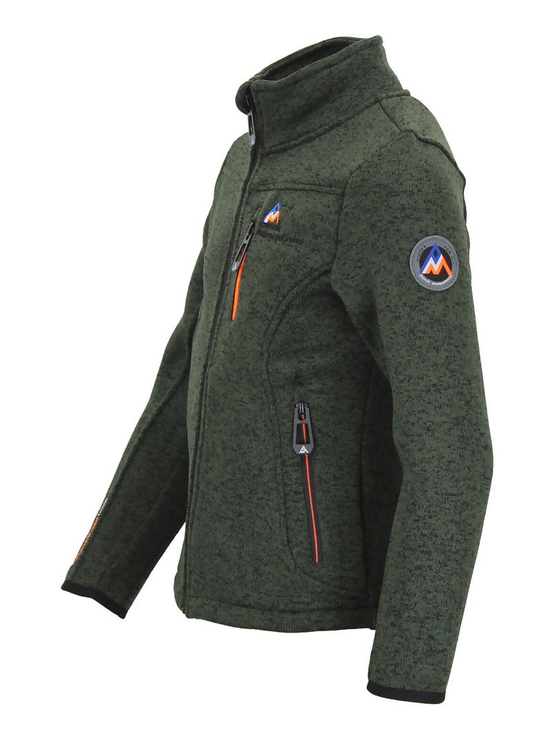 Blouson polaire ECEMO - PEAK MOUNTAIN Kaki - Kiabi