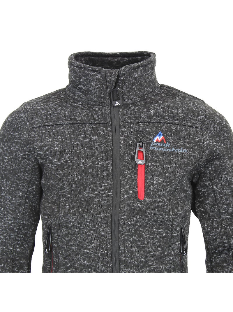 Blouson polaire ECEMO - PEAK MOUNTAIN Noir Noir - Kiabi