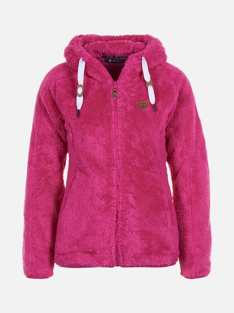Blouson polaire femme ALANE Rose fushia - Kiabi