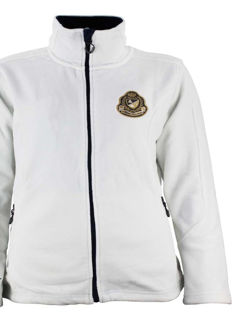 Blouson polaire femme ASAK Blanc - Kiabi