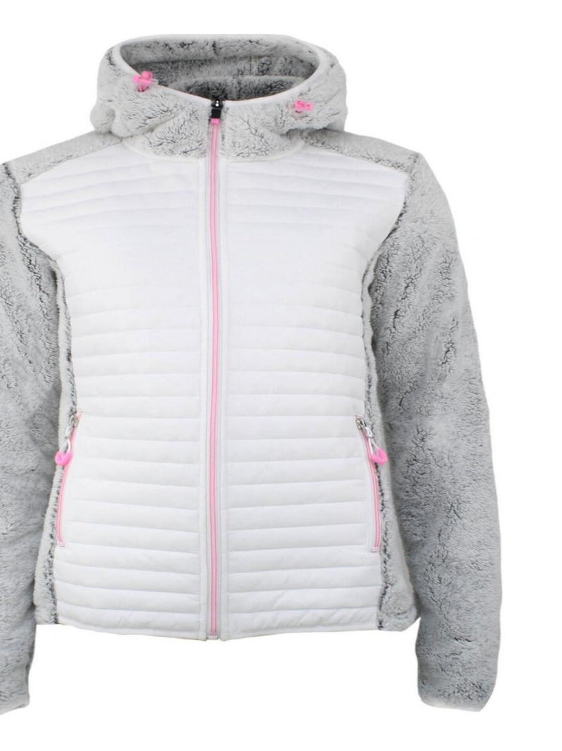 Blouson polaire femme ASTONE Blanc - Kiabi