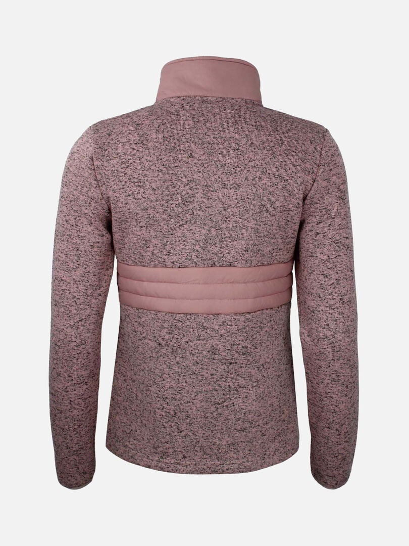Pull Polaire Rose Femme Musto Taille 12 - 1/4 Zip - État Occasion Parfait