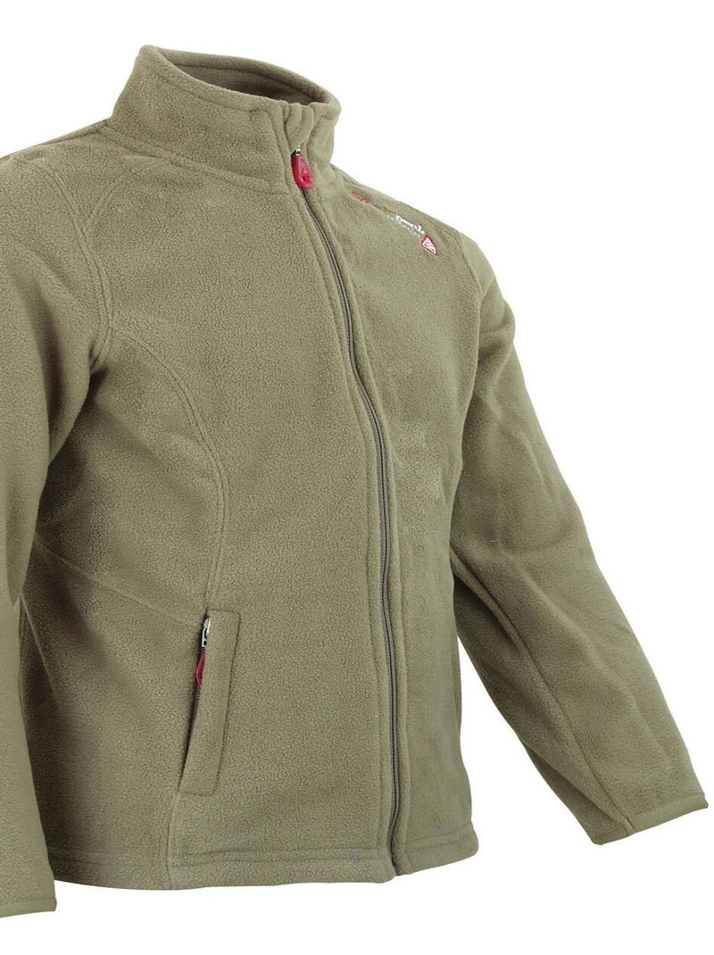 Blouson polaire fille FADARA - PEAK MOUNTAIN Gris taupe - Kiabi