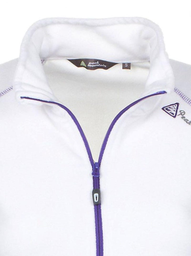 Blouson polaire fille FAFONE - PEAK MOUNTAIN Blanc - Kiabi