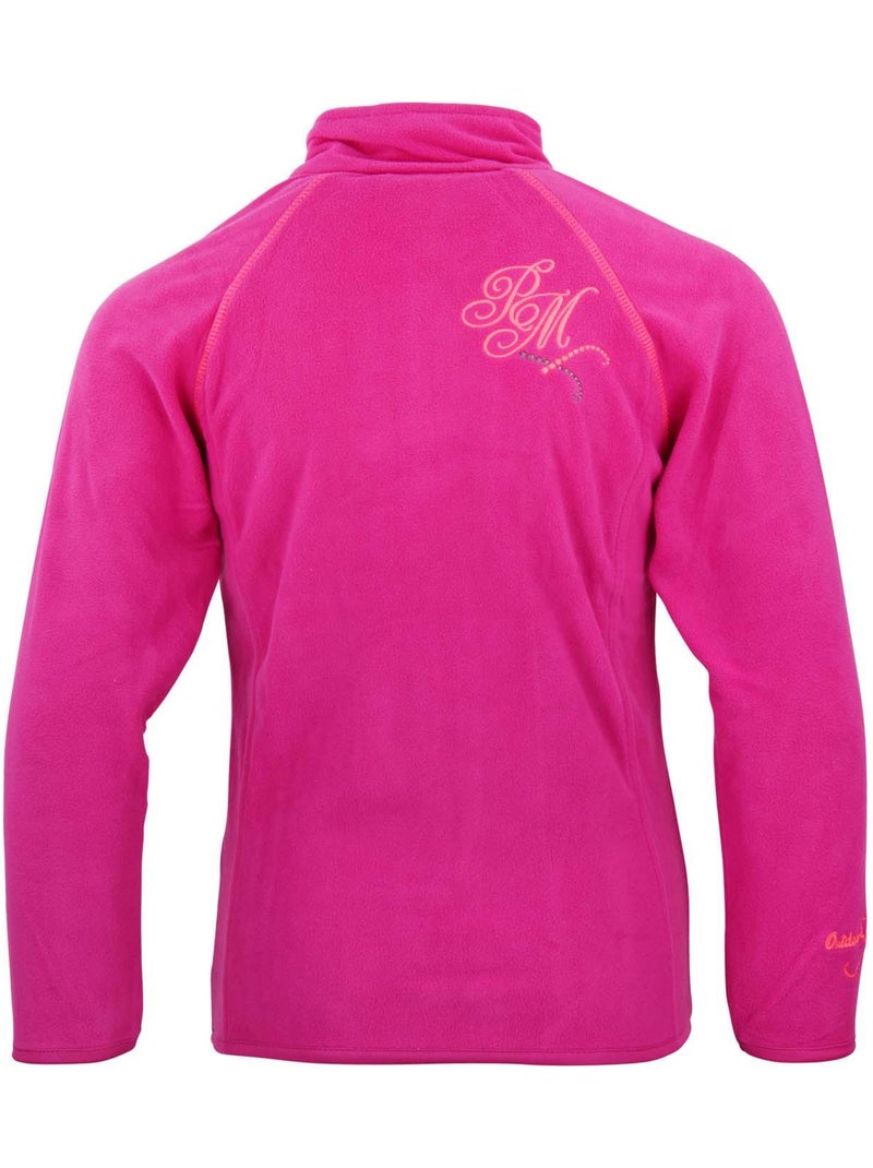 Blouson polaire fille FAFONE - PEAK MOUNTAIN Rose fushia - Kiabi