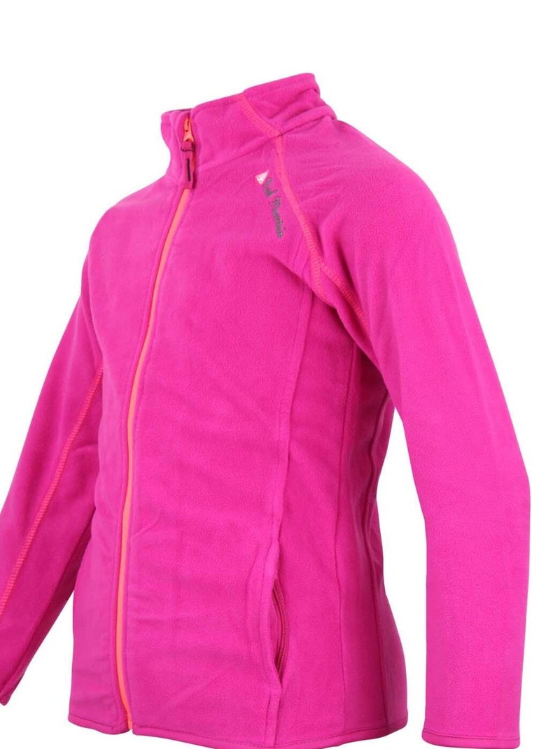 Blouson polaire fille FAFONE - PEAK MOUNTAIN Rose fushia - Kiabi