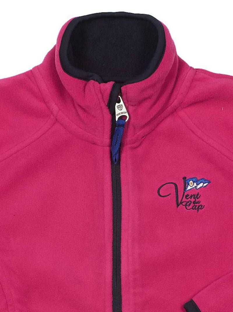 Blouson polaire fille FALICEA - VENT DU CAP Rose fushia - Kiabi