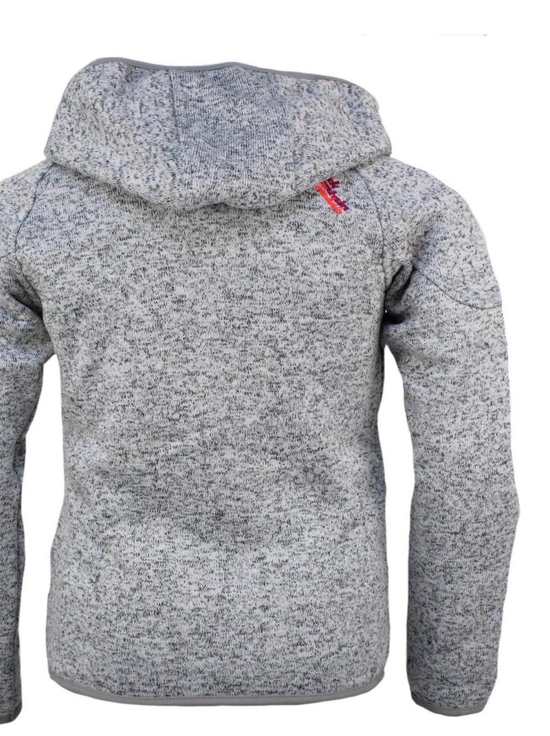 Blouson polaire fille FATORA - PEAK MOUNTAIN Gris - Kiabi