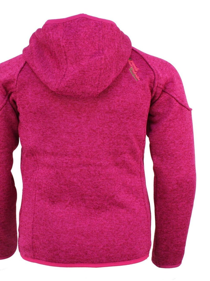 Blouson polaire fille FATORA - PEAK MOUNTAIN Rose fushia - Kiabi