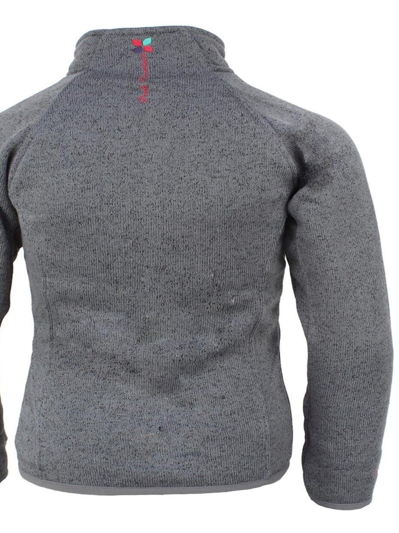 Blouson polaire fille FATORM - PEAK MOUNTAIN Gris - Kiabi