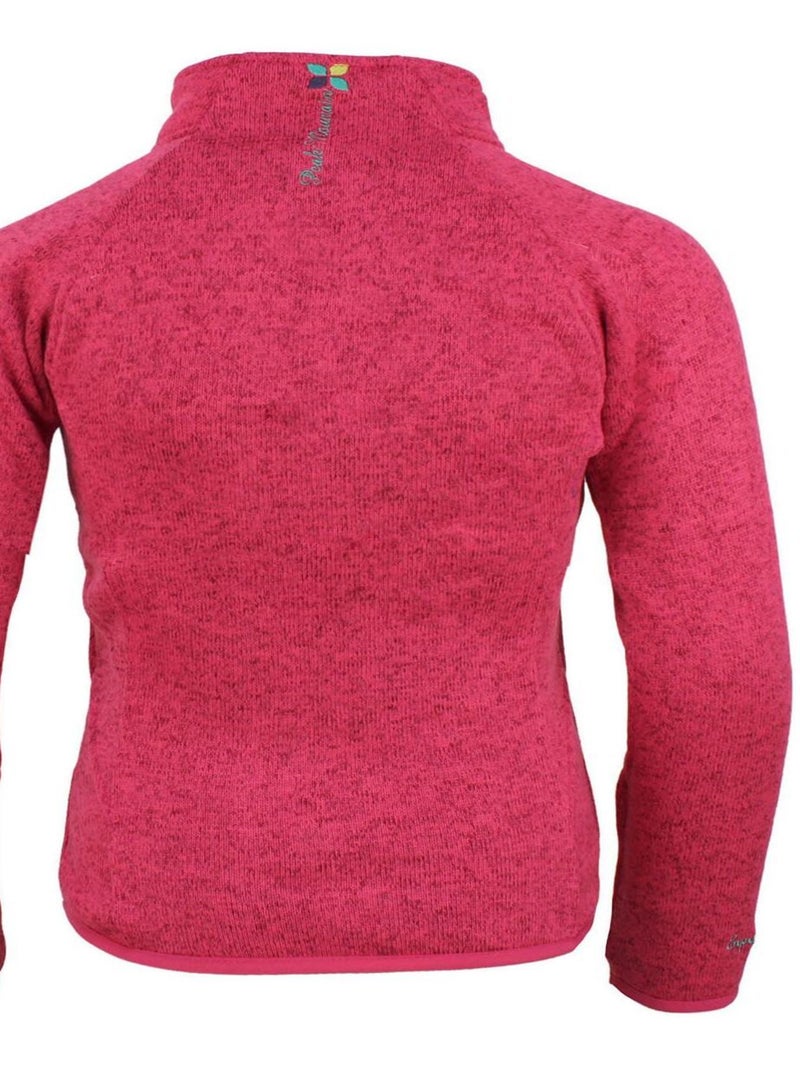 Blouson polaire fille FATORM - PEAK MOUNTAIN Rose fushia - Kiabi